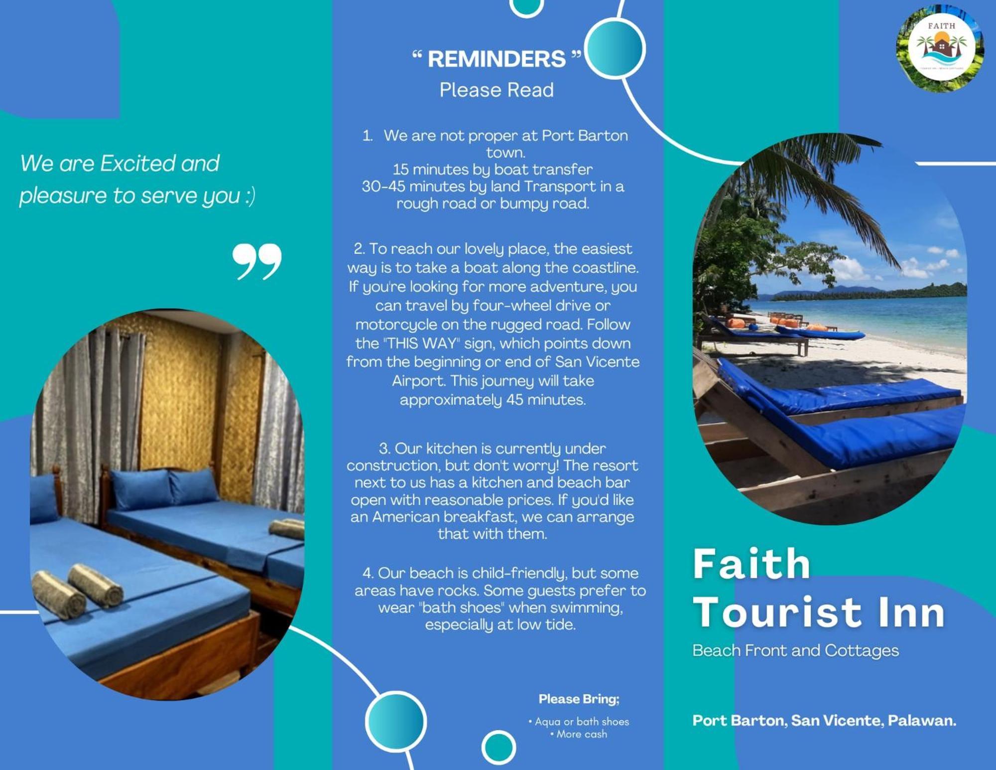 Faith Tourist Inn San Vicente  Dış mekan fotoğraf
