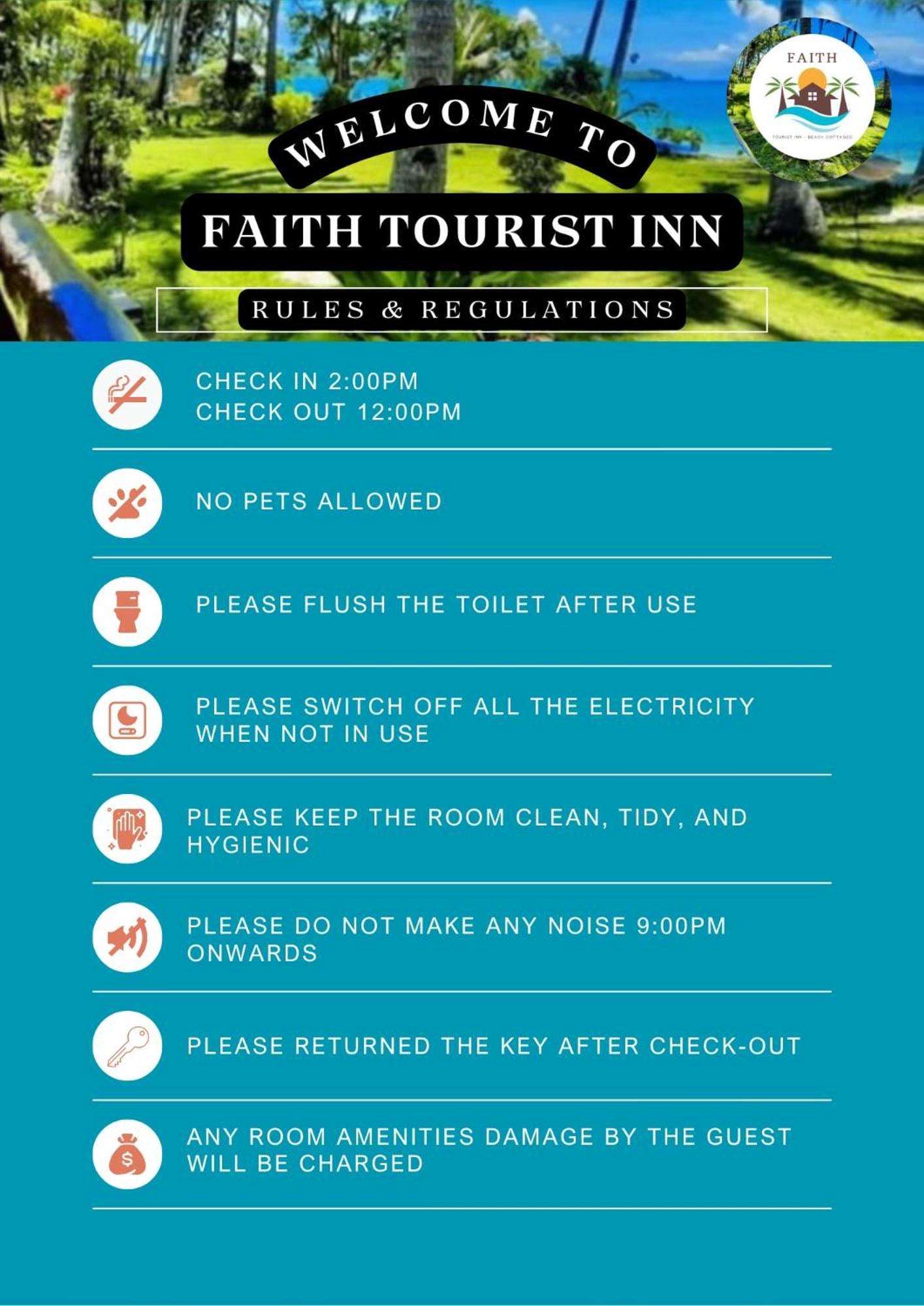 Faith Tourist Inn San Vicente  Dış mekan fotoğraf